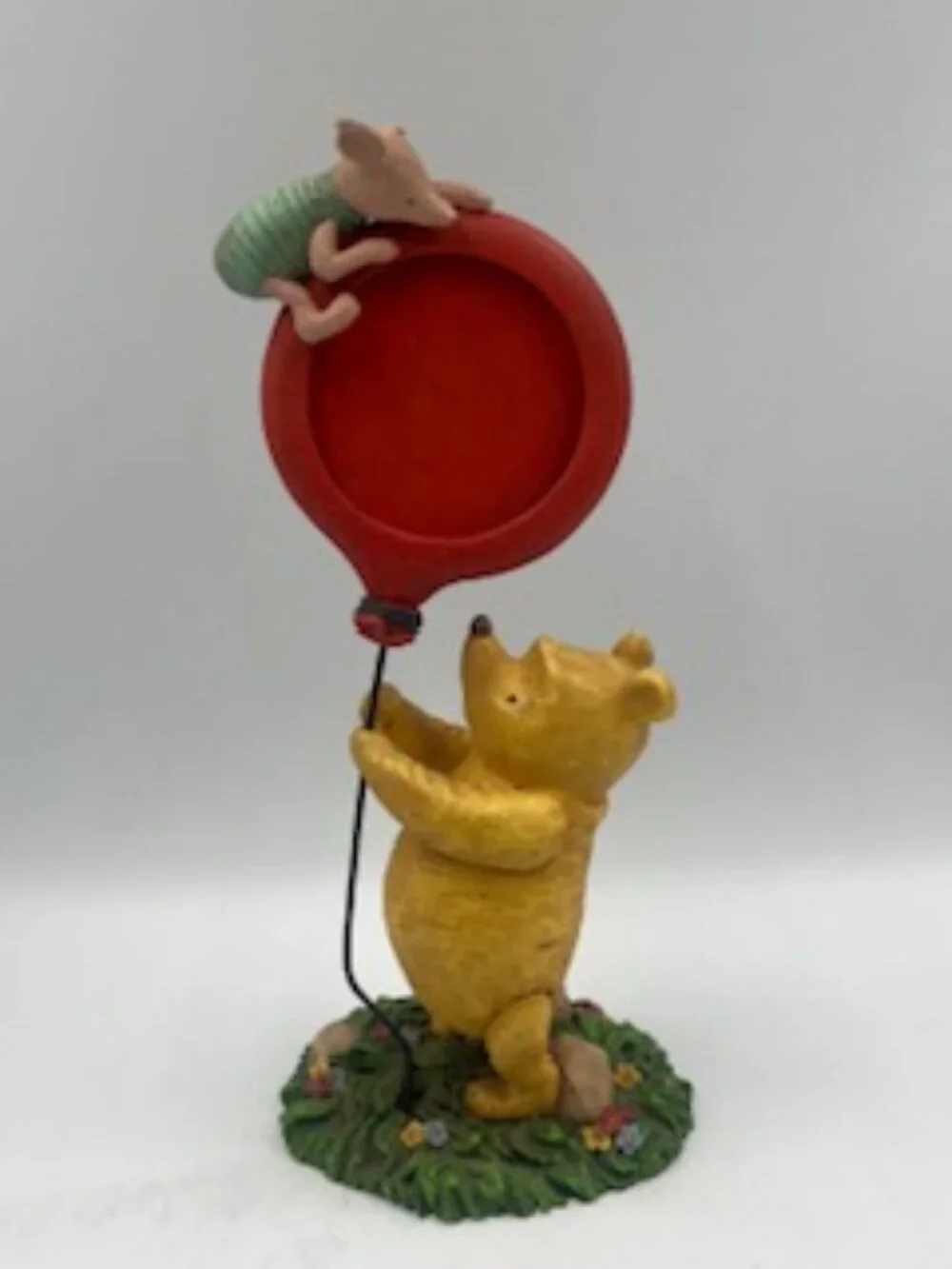 Vintage Disney Winnie the Pooh Figurine Photo Frame with Piglet Resin Ron Lee